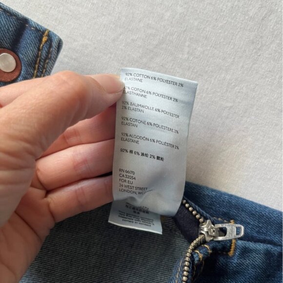 Pilcro and the Letterpress Anthropologie high rise bootcut denim jeans Sz 26 - Picture 9 of 14